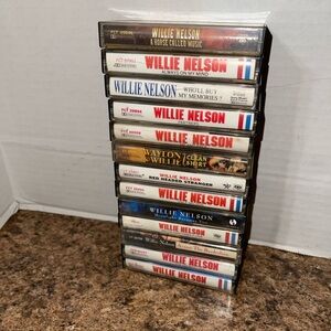 Cassette Tape Lot of 13 Willie Nelson A Horse Called Music, Partners, Estate Lot